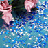 Hestya 60g Star Confetti Glitter Table Confetti Metallic Foil Stars for Party Wedding Festival Decorations(Blue Silver,10mm and 6mm)...