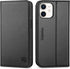 SHIELDON Case for iPhone 12 Mini 5G Genuine Leather Wallet Flip Magnetic Cover RFID Blocking Credit Card Holder Kickstand TPU Shockproof Case Comp...