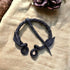 Hand-Forged Brooch Medieval Design Twisted O Shape Leaf Design | Brooch With Clock Pin Unisex For Cloak Shawl And Scarf...