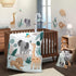 Lambs & Ivy Jungle Friends Soft, Warm & Cozy Safari Changing Pad Cover - Gray...