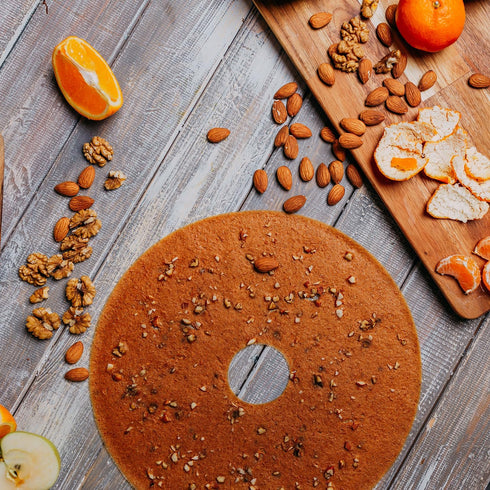 2 Fruit Leather Silicone Dehydrator Sheets with EDGES - NON-Toxic for Nesco Round Dehydrators Lip Mold Hold Batter Liquid Fruit Roll Up Fruit Leat...