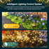 Solar Garden Lights 2-Pack 16 LEDs with Two Light Modes, Firefly Garden Lights Solar Outdoor, Swinging Garden Lights Solar Powered Waterproof for ...