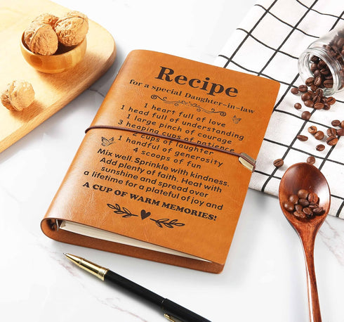 Daughter-in-Law Gift-Bonus Daughter Gift-Mothers Day Birthday Wedding Housewarming Christmas Gift-Recipe for A Special Daughter in Law--Removable ...