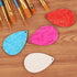 100 Pieces Unfinished Blank Wood Teardrop Earring Pendant for Christmas Tree Decoration, Jewelry Supplies and DIY Making, 1.4 x 2.2 inch...