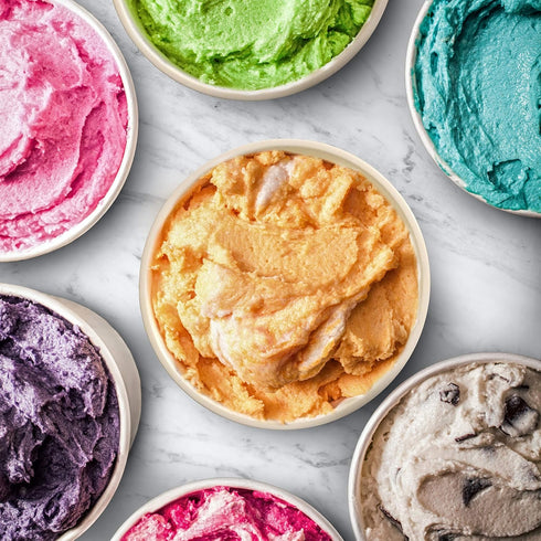 BALCI - Premium Ice Cream Containers (2 Pack - 1 Quart Each) Perfect Freezer Storage Tubs with Lids for Ice Cream, Sorbet and Gelato! - Purple...