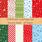 FEPITO 60 Sheets Christmas Pattern Paper Set, 14 x 21cm Decorative Paper for Card Making Scrapbook decoration, 10 Designs...