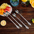 KEAWELL Luxurious 9 Inch Long Iced Tea Spoon Set - 4 Pieces - Gorgeous Design with Exceptional Mirror Polished Finish - 18/10 Stainless Steel- Per...