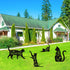 Elcoho 4 Pack Black Cat Silhouette Cute Metal Cat Garden Statues Bird Repellent Cat Decorative Garden Stakes for Yard, Garden, Lawn Outdoor Decora...