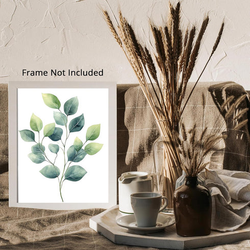 Posterizer 1 pcs-plant leaves-Chic art for plant lovers 8-Floral & Botanical Art-Workplace & Office Art-Living Room Bedroom Decor- unframed wall a...