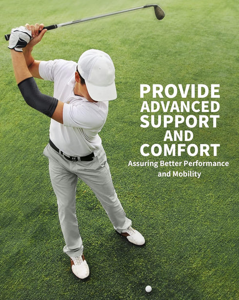 CAMBIVO 2 Pack Elbow Brace for Tendonitis, Tennis Elbow Compression Support Sleeve for Golfers Elbow Pain Relief, Arthritis, Bursitis, Workout, We...