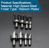 8pcs Wood Plug Cutter Bits, Dowel Bits Set Cork Cutting Tool, Straight & Tapered Bit Set Metric Plug Cutter, Tenon Drill Bit for Woodworking (4 Si...