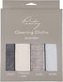 KAF Home Pantry Multipurpose Microfiber Textured Cleaning Cloth 4-Pack, 15 x 18-Inch, (1 Utility Cloth, 1 Stainless Steel Cloth, 1 Glass Cloth, 1 ...