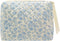 PAZIMIIK Cotton Makeup Bag for Women Large Quilted Travel Cosmetic Pouch Girls' Make Up Organizer,Little Flower Blue...