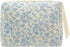 PAZIMIIK Cotton Makeup Bag for Women Large Quilted Travel Cosmetic Pouch Girls' Make Up Organizer,Little Flower Blue...