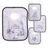 Dreambaby Terry Cloth Cotton Pullover Baby Bibs for Teething Feeding and Drooling - Super Absorbent & Extra Soft - Machine Washable - Jungle Anima...