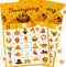 Geefuun 32 Players Thanksgiving Games Fall Bingo Cards for Party Supplies Decorations...