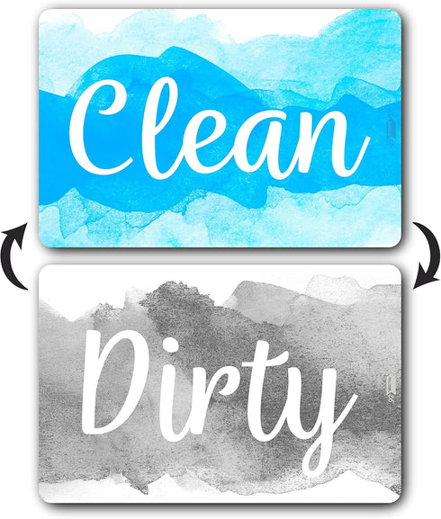 Brothers Bench Blue & Gray Dishwasher Magnet Clean Dirty Sign, Clean Dirty Magnet for Dishwasher, Universal Dishwasher Refrigerator Magnet for Kit...