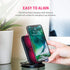 Adonit Wireless Charger Stand (Black) Fast Wireless Charging Qi-Certified for iPhone 12, 12 Pro, 11, 11 Pro, Pro Max, XR, XS, X, 8, 8 Plus, Galaxy...