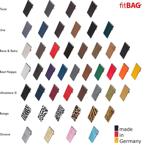 Jive Blue Custom Tailored Sleeve for Apple iPhone Xr | Made in Germany | Fine Suit Fabric Pouch case Cover with Microfibre Lining for Display Clea...