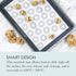 Chicago Metallic Silicone Pastry Mat with Measurements,, Baking Mat with Cookie Marks Gray 16.5x11.5 Inch...