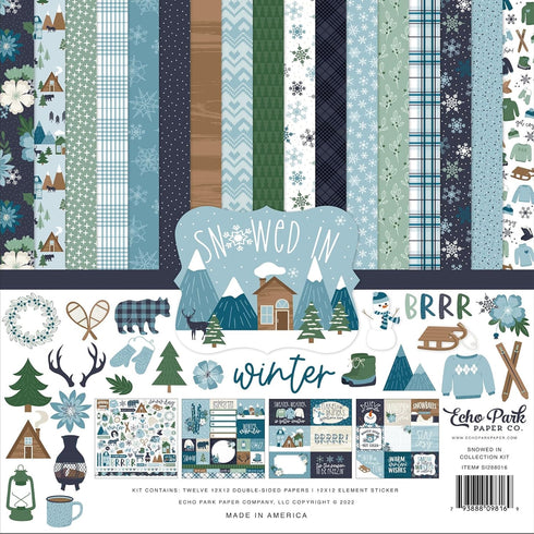 ECHO PARK PAPER COMPANY Snowed in Echo Park Collection Kit 12"X12"...