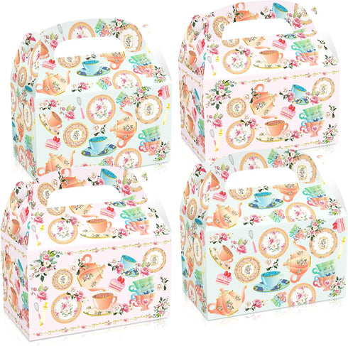 12 PCS Tea Party Favor Boxes Lets Tea Party Party Supplies Lets Tea Party Favor Bags Tea Party Time Party Supplies Tea Party Supplies Tea Party Su...