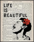 Posterizer 1 pcs-Billie Holiday Street Graffiti Dictionary Print-Life is Beautiful-Musical Art Collection-Afro-American Art Collection-Living Room...