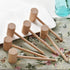 6 Pcs Wooden Crab Lobster Mallets Seafood Hammers, Solid Natural Beechwood...