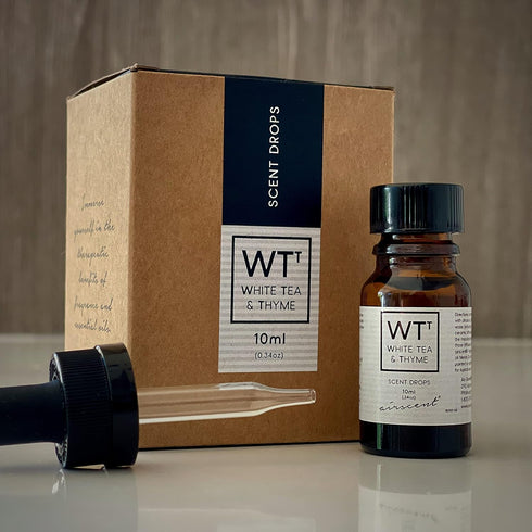 White Tea and Thyme Diffuser Oil - AirScent Aroma and Essential Oil Blend - 10 mL, 34 Fl oz Fragrance Oil Dropper Bottle Infused with Essential Oi...