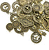 Gnognauq 100 Gram Clock Face Charm Pendant Multistyle Gears Steampunk Pendant for DIY Necklace Bracelet Jewelry Making and Crafting(Antique Bronze...