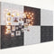 Large 11.8"x11.8" Felt Board Tiles for Wall with 30 Push Pins, Pack of 6 Pin Board Notice Boards for Home Office Kitchen, Bulletin Board Wall Tile...