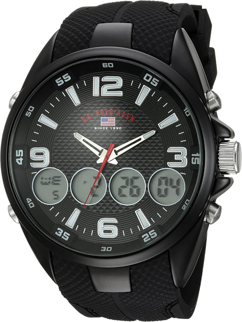 U.S. Polo Assn. Men's US9596 Analog-Digital Display Analog Quartz Black Watch...