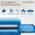 MagicFiber Microfiber Cleaning Cloth (12 Pack, 13x13 in) - Thick Cleaning Towels, Rags & Dusting Cloths for House, Kitchen, Windows, Cars & More -...