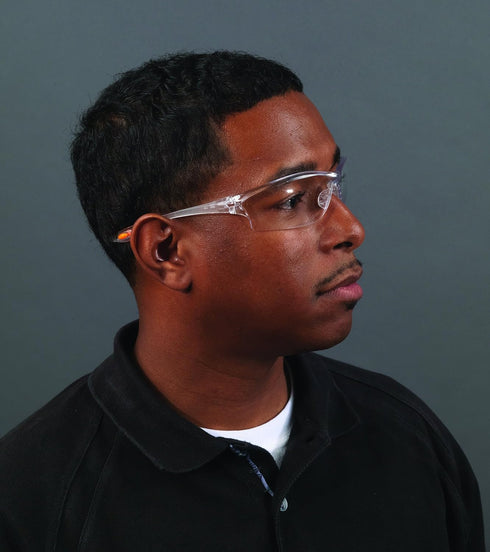 MCR LW210 Crews Law 2 Safety Glasses Clear Frame Clear Lens 1 Pair...