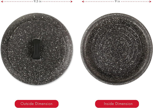 Dexas Microwavable XL Tortilla Warmer 9.5" Granite Pattern. Ideal for tortillas, breads, pancakes, pita bread, corn breads...