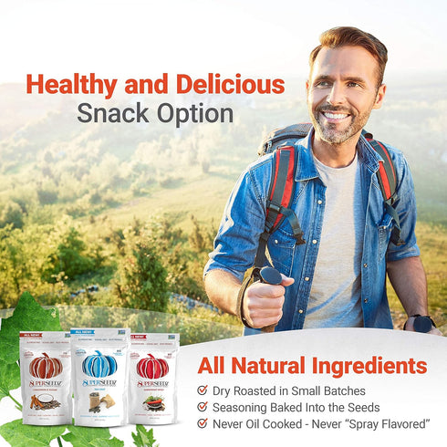 SuperSeedz Dry Roasted Pumpkin Seeds - Cinnamon & Sugar Pepitas, Vegan, Whole 30, Paleo, Healthy Snacks, 8g Plant Based Protein, Produced In USA, ...