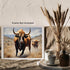Posterizer 1 pcs- Two strong bull in the desert-Art for Animal Lovers-Landscape & Nature Art- Gift for Men Women Entrepreneur Teens-Living Room Be...