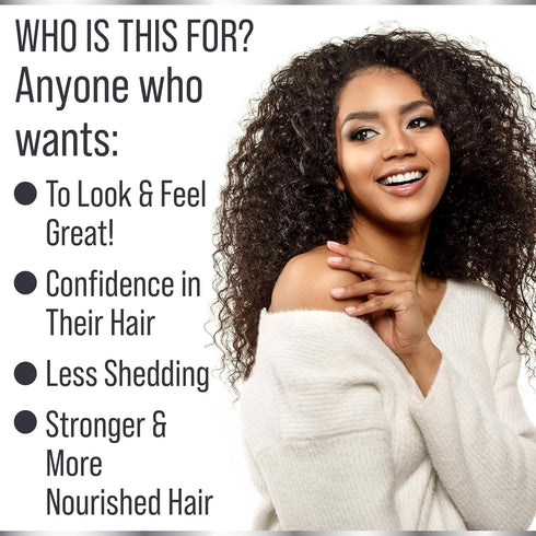 Biotin + Keratin + Collagen + Horsetail + Saw Palmetto. Advanced 5-in-1 Hair Growth Supplement for Women and Men. Hair Vitamins, DHT Blocker Pills...