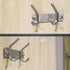 WEBI Set of 2, C-CBG022 Heavy Duty Stainless Steel 304 Hook Rail Coat Rack with 2 Hooks, Satin Finish, Great Home Storage & Organization for Bedro...