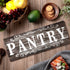 Pantry Sign Wall Decor Farmhouse Pantry Sign Wooden Rustic Retro Hanging Wooden Art Printed Decor for Home Room Holiday Decoration, 16 x 6 Inches(...