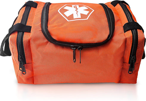 ASA TECHMED First Aid Responder EMS Emergency Medical Trauma Bag EMT, Fire Fighter, Police Officer, Paramedics, Nurse, Orange...
