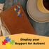 250 Autism Ribbon Shaped Stickers for Autism/Asperger's Awareness - Perfect for Events, Support Groups, Fundraisers and More!...