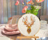 Yutaohui Deer Embroidery kit with Bird,Funny Handmade Gift Embroidery Kit for Adults Beginner,Stamped Cross Stitch Kit for Crafts Starters with 1 ...