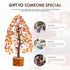 Carnelian Chakra Tree of Life - Crystal for Positive Energy, Handmade Gemstone Feng Shui Decor, Good Luck Money Tree Bonsai - Orange Healing Cryst...