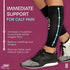 Calf Support - Large, Calf Compression Sleeve 2 Pack for Men and Women - Leg Sleeves for Sports, Running, Flights, and Shin Splints - Black...