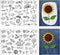 Flower Embroidery Transfer Patterns, 56 Pcs Water Soluble Stabilizer for Embroidery Paper Patch Adhesive Tear Away Embroidery Stabilizer for Hand ...