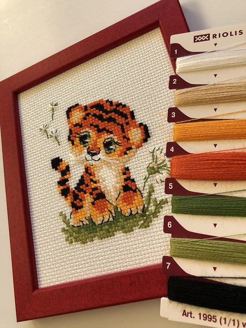 Riolis Counted Cross Stitch Baby Tiger, Multicolor...