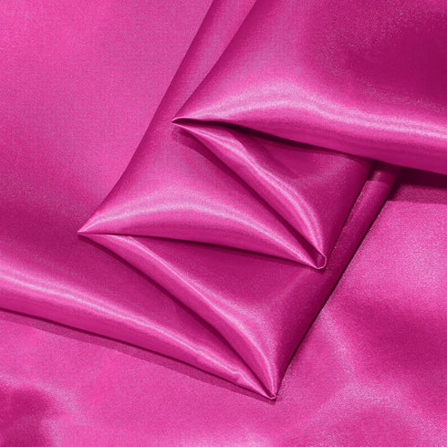 Hot Pink Satin Fabric, 63" Wide Shiny Silky Fabric for Dress, Shirts, Table Runner, Napkin, Tablecloth, Wedding Decor, DIY Crafts, 1 Yard...