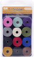 The Beadsmith S-Lon Bead Cord – .5 mm Twisted Nylon Cord for Stringing, 12-Pack, Gaskell Mix, TEX210, 77 Yards per Spool...