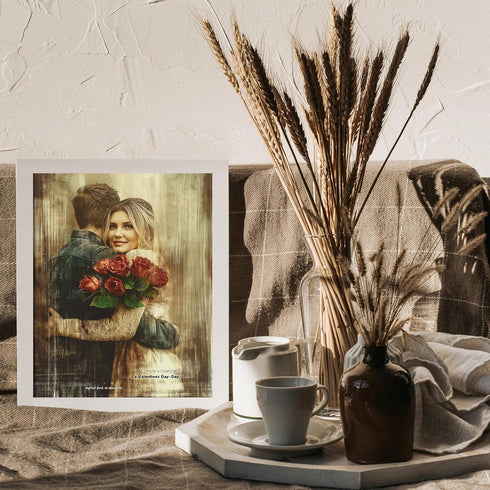 Posterizer 1 pcs-Valentine’s Day-themed digital photo album cute poster -2-Romantic Art-Holiday Poster Collection-Gift for Couples boyfriend girlf...